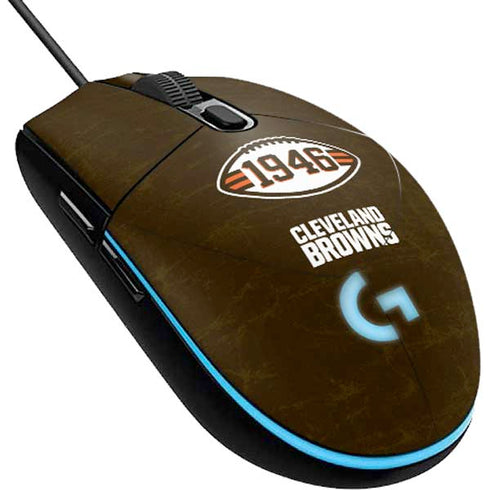 NFL Cleveland Browns Alternate Distressed G203 Prodigy RGB Wired Gaming Mouse Skin